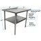 Bk Resources Work Table 16/304 Stainless Steel With Stainless Steel Shelf 30"Wx24"D CVT-3024 - alternate 7